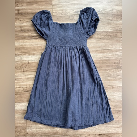 Roxy Juniors Cotton Clearwater Cove A-Line Mini Dress Blue Size Medium Cotton - Picture 6 of 16